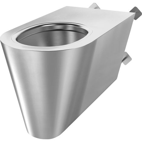 Delabie WC 700 S TC wandh. Anschl. von hinten Edst. 1.4301 satiniert