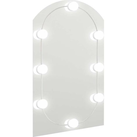 Maison Exclusive - Espejo con luces LED vidrio arco 60x40 cm (1/5)