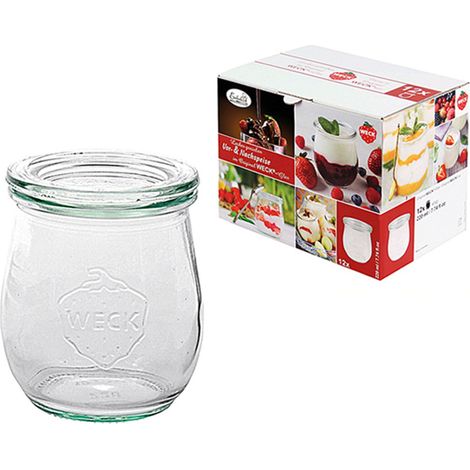 Jata WECK Set de 12 bocaux en verre transparent 220 ml (1/3)