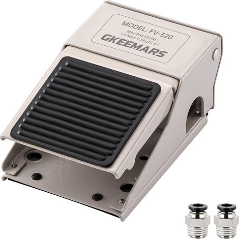 Pneumatique pied pédale vanne FV-320 1/4 "NPT fileté caoutchouc antidérapant contrôle de pression pied opéré pédale 2 position 3 voie
