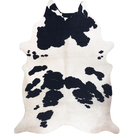 Carpet Artificial Cowhide, Cow G5069-1 white black Leather multicolour 180x220 cm