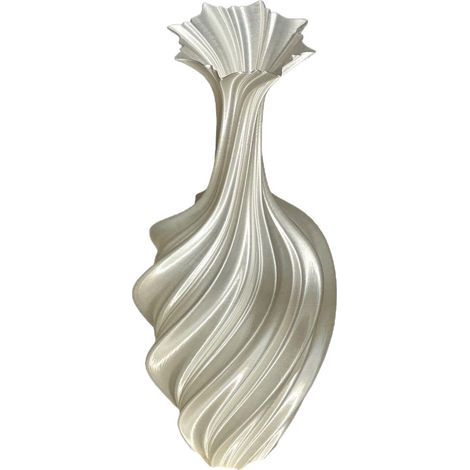 Vase minimaliste, créatif, en plastique blanc (1/5)