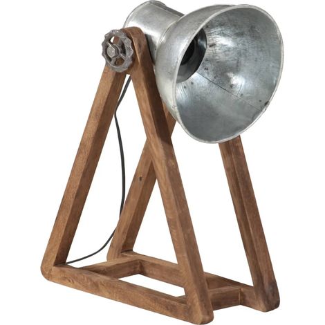 Lampe de bureau 25 W argent vintage 30x17x40 cm E27 (1/5)