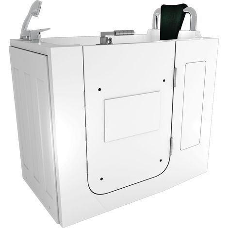 Sitzbadewanne Senioren Wanne Sitzwanne mit Tür S08-B-R 110x68cm (1/5)