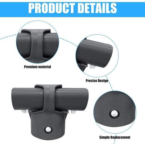 Jambe articulée en T et poutre pour piscine , accessoire de piscine pour piscine ronde en T de 15 m, 16 m, 18 m, 20 m, 24 pieds et plus (1/3)