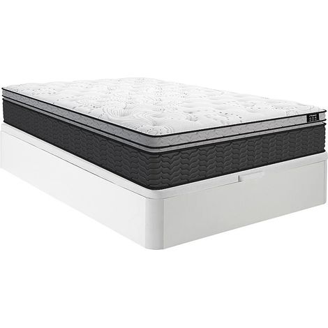 Set 160x200cm ibrido rete vano Bianco + materasso molle insacchettate e topper integrato sp. 30cm - GAMIANI di YSMÉE (1/5)