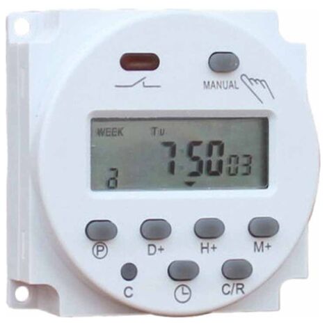 Digital Relay Timer,Laboratory Timer CN101A 220V Mini LCD Power Timer Switch Mini Timer Microcomputer TONCHEAN (1/3)