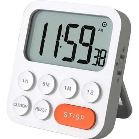 Mélange Cuisine Numérique Magnétique Compte À Rebours Électronique Réveil Horloge Minuterie Mécanique pour Cuisson Douche Chr 480 (1/4)