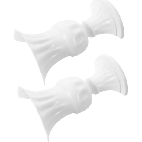 Unomor Lot de 4 jardinières murales blanches, vases muraux, supports floraux style bohème vintage (1/5)
