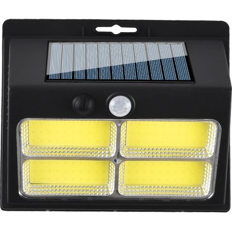 Lampada solare per esterni con sensore di movimento, dotata di rilevatore di movimento, 3 modalità, illuminazione a 120COB,180LED (1/5)