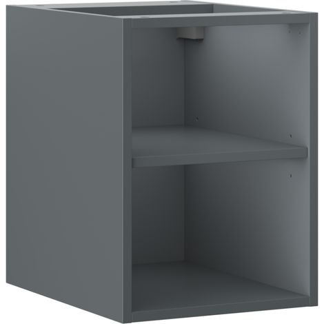 Mexen Box-A armoire ouverte avec étagère 35 cm, graphite mat - 91AX2-0350-470-0-66 (1/4)