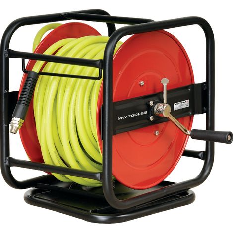 Enrouleur air et eau 30 m Ø 1/4 10 bars Acier peint MW Tools HAL01430M (1/3)