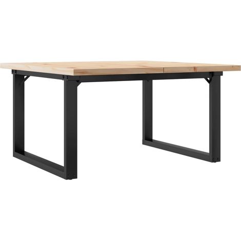 Maison Exclusive - Couchtisch O-Gestell 80x80x45,5cm Massivholz K