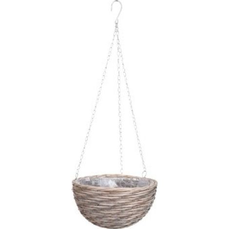 MACETERO COLGAR MIMBRE NATURAL 30x16 CM