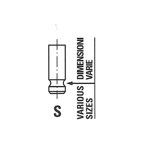 Soupape d'admission Freccia R6370/SNT FORD 1124378 1213175 1324132 1374186