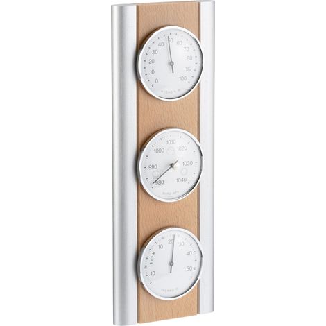 TFA 20.1053.17 Stazione meteorologica in Legno di faggio Colore: Ecru/Argento
