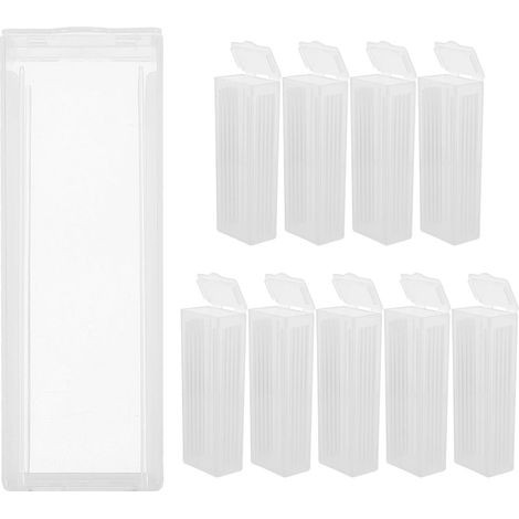 Boîte de Rangement Légère en Plastique pour 10 Porte-lames de Laboratoire, Boîte Sécurisée pour 5 Lames, pour Usage Hospitalier et Biologique (1/5)