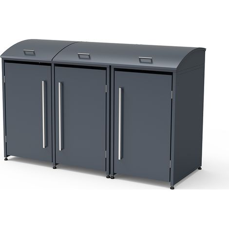 Westmann boîte à ordures en métal Moderna 3  3x240 L  (1/5)