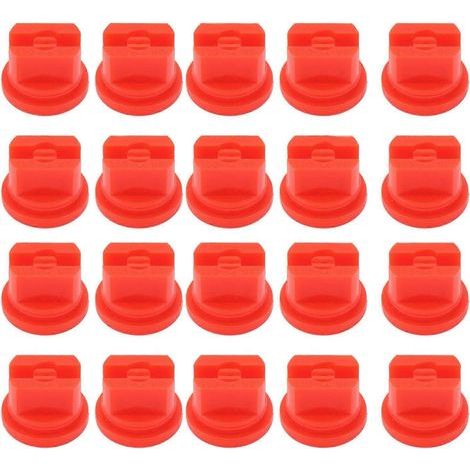 20 Pcs Flat Fan Spray Nozzles, Even Spray Distribution, 110 Degree Agricultural Sprayer Atomizing Nozzle for Spray Cleaning (1/5)