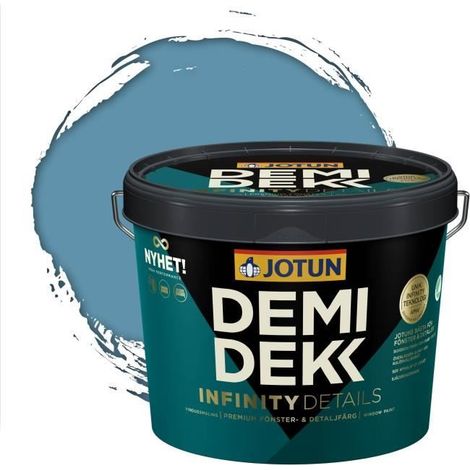 Peinture Bois - DEMIDEKK INFINITY DETAILS - Lasure Opaque Satinée - RAL 5024 - 3L (1/2)