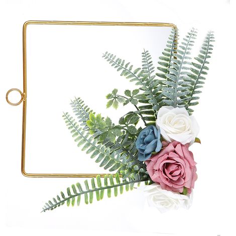 Couronne de fleurs artificielles pour demoiselle d'honneur, guirlande à main, décoration murale, intérieure ou de plafond (SPH-5637) (1/5)