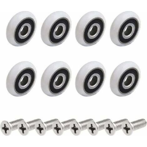 roulettes pour paroi de douche (vis M5 de 19 mm) (1/4)