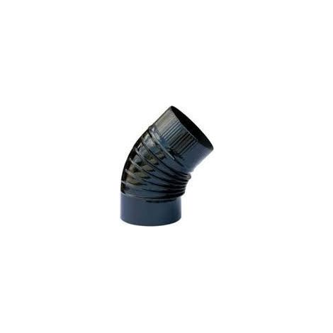 Codo estufa pellet 45§ Ø80mm a/esm/vitr. ne exojo (1/6)