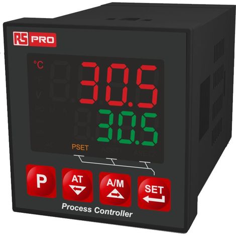 Régulateur de température PID, 100 240 V, 3 sorties Relais, 3 entrées TC, RTD, 48 x 48mm ( Prix pour 1 )
