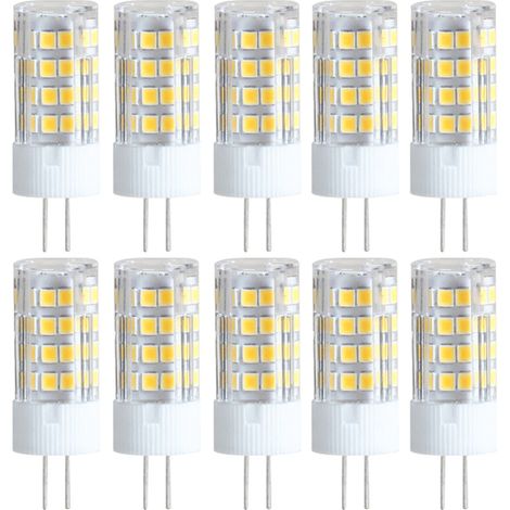 AUTRUCKER 10pc Ampoule compacte à incandescence, type maïs, à haute luminosité et basse consommation, culot à double broche, G4-5W, lumière neutre (1/5)