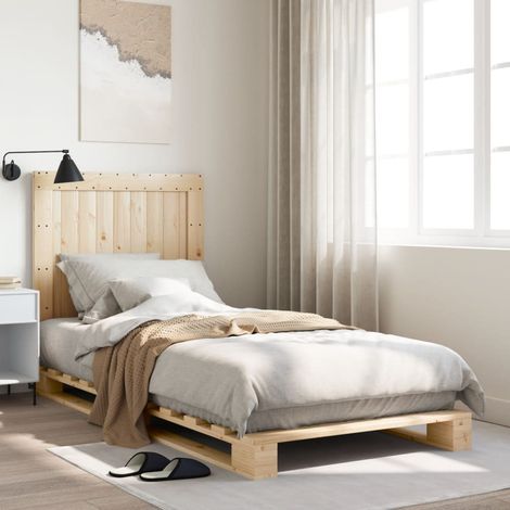 Giroletto con Testiera 90x200 cm in Legno Massello di Pino vidaXL (1/5)