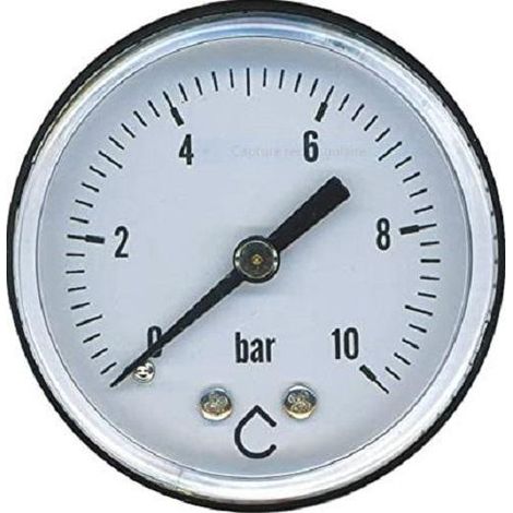 Manometro professionale preciso 10 bar robusto in ABS