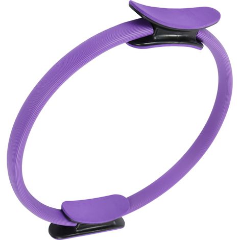 Anneau de yoga pour entraînement et fitness, cercle d'exercice à double poignée, équipement d'entraînement à domicile, violet (1/5)