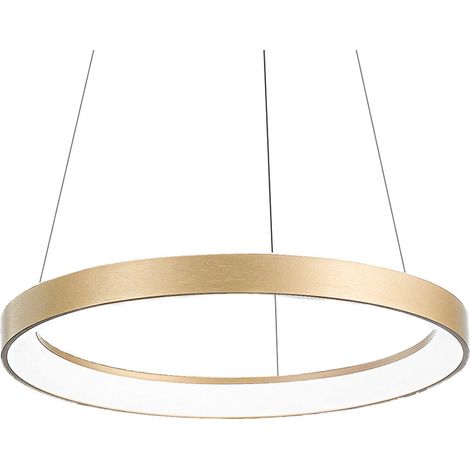 Suspension Krizia S/G 3000K Or - Led 60W 4600Lm Dimmable Coupure De Phase + Push En Aluminium Brossé - Gea Luce (1/5)