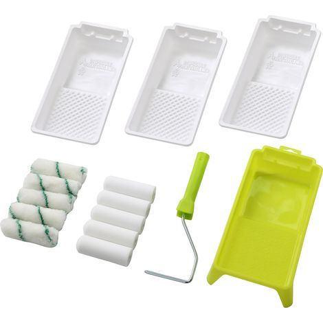 Kit de rouleau de peinture en mousse, rouleau de 10,2 cm, lot de 15 (1/2)