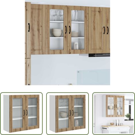 Holzschrank - Küchenschrank Artisan-Eiche 80 x 31 x 80 cm Holzwerkstoff (1/5)