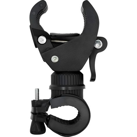 Supporto per torcia da bicicletta, morsetto girevole a 360°, supporto universale compatibile con torce da 18 a 35 mm, morsetto regolabile