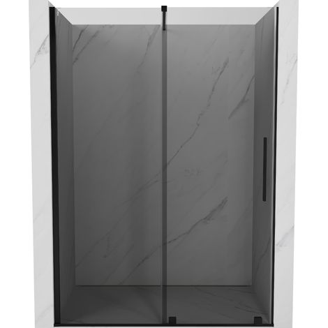 Mexen Velar portes de douche coulissantes 140 cm, graphite, noir - 871-140-000-41-70 (1/5)