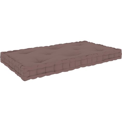 Maison Exclusive - Paletten-Bodenkissen Taupe 73x40x7 cm Baumwoll