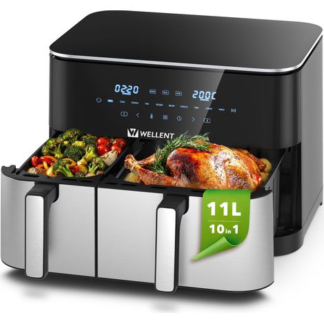 Friteuse sans Huile 11L 2600W Double Cuisson 10 Programmes Airfryer Grand Capacité Familiable (1/5)