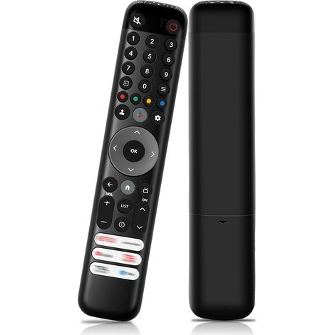 Telecommande Remplacée pour TCL Smart TV Bin Télécommande Vocale Remplacée avec 6 Touches d'accès Rapide, Telecommande Universelle Compatible avec TCL LED Android/Google UHD OLED QNED Smart TV (1/5)