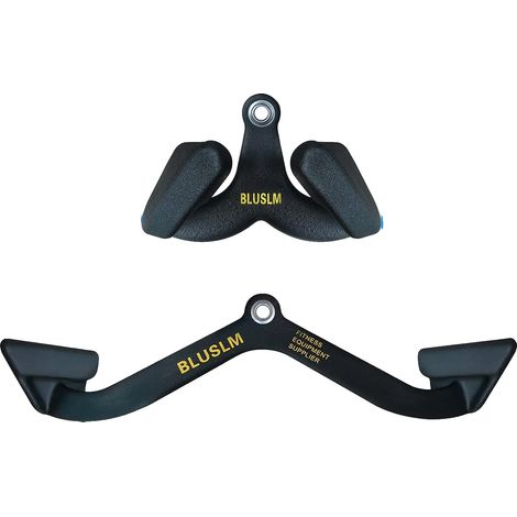 Barre de tirage latéral, Accessoire de tirage T, Presse triceps, NOIR-BL026 (1/2)