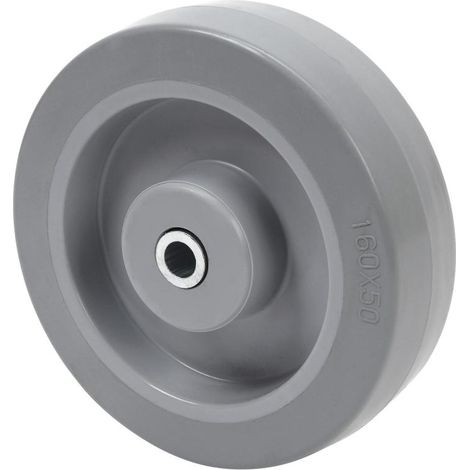 RUEDAS ALEX rueda pgr80-12-40 goma elastica gris eje rodillos