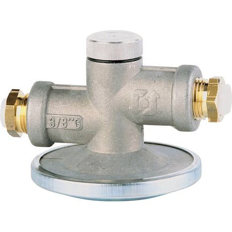 Watts – Vanne anti-siphon fioul 3/8' – Corps en aluminium injecté – Raccords 3/8” – Dépression 500 mm CE – Dénivellation 300 mm - 22L0150110