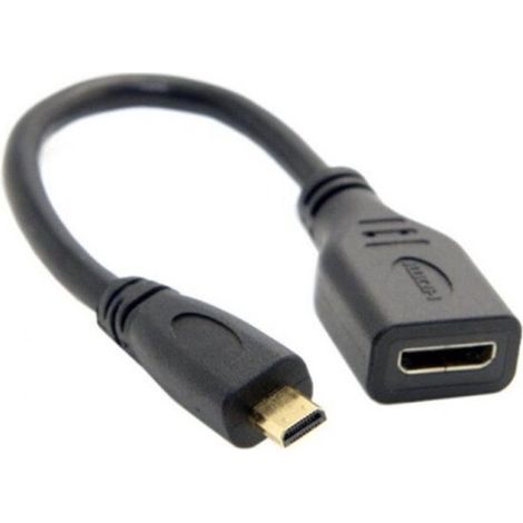 Adaptateur Micro HDMI (m) - Mini HDMI (v) - version 1.4 (4K 30 Hz) - 0,15 mètre (1/4)
