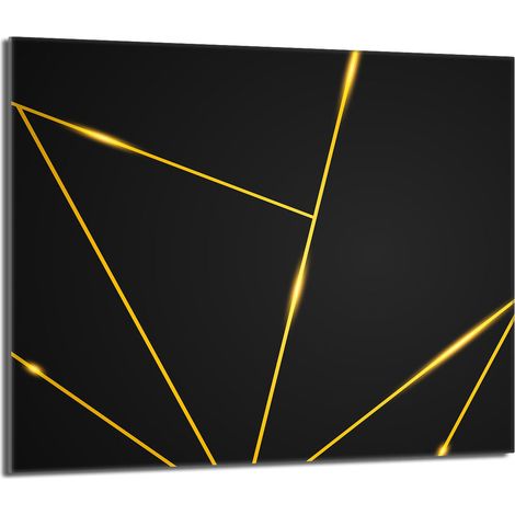 Placa protectora de vidrio para estufa 60x52 Negro (1/5)