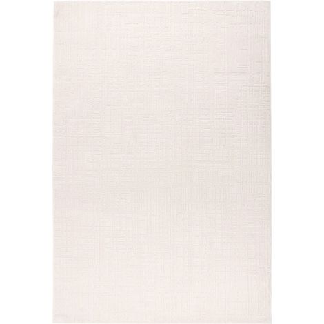 Tapis intérieur ivoire robuste à poil court antidérapant - 150 x 80 cm (1/5)