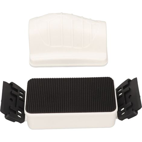 Brosse magnétique double lame pour aquarium, 4 fois plus puissante, à ventouse magnétique, grattoir à algues flottant pour verre, outil de nettoyage blanc (1/5)
