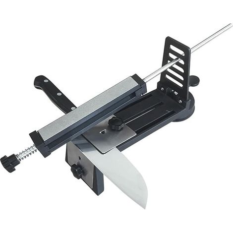Aiguiseur de Couteaux Professionnel en Acier Inoxydable - Diamanté, Rotation à Rabat Avec Angle Fixe (A) (1/5)
