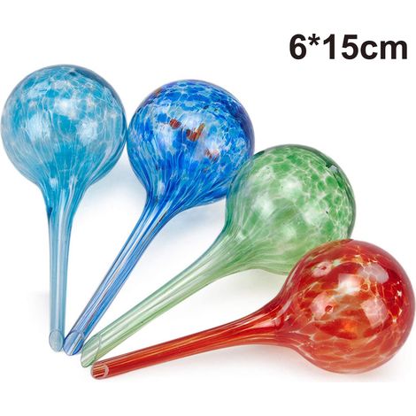 Boule d'arrosage colorée en verre pour arroser les fleurs et arroser les bras (1/5)