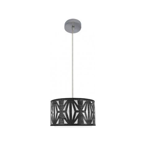 FABRILAMP Colgante modelo Katerina 1luz xe27 Cromo/madera Negra (1/2)